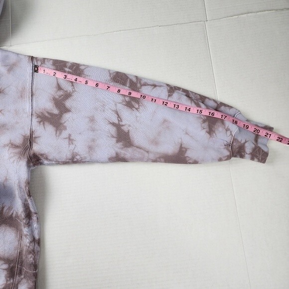 TNA Aritzia Tie Dye Hoodie Sweatshirt Cotton Blend Pullover Top Size 1 fits S/M - Picture 7 of 13